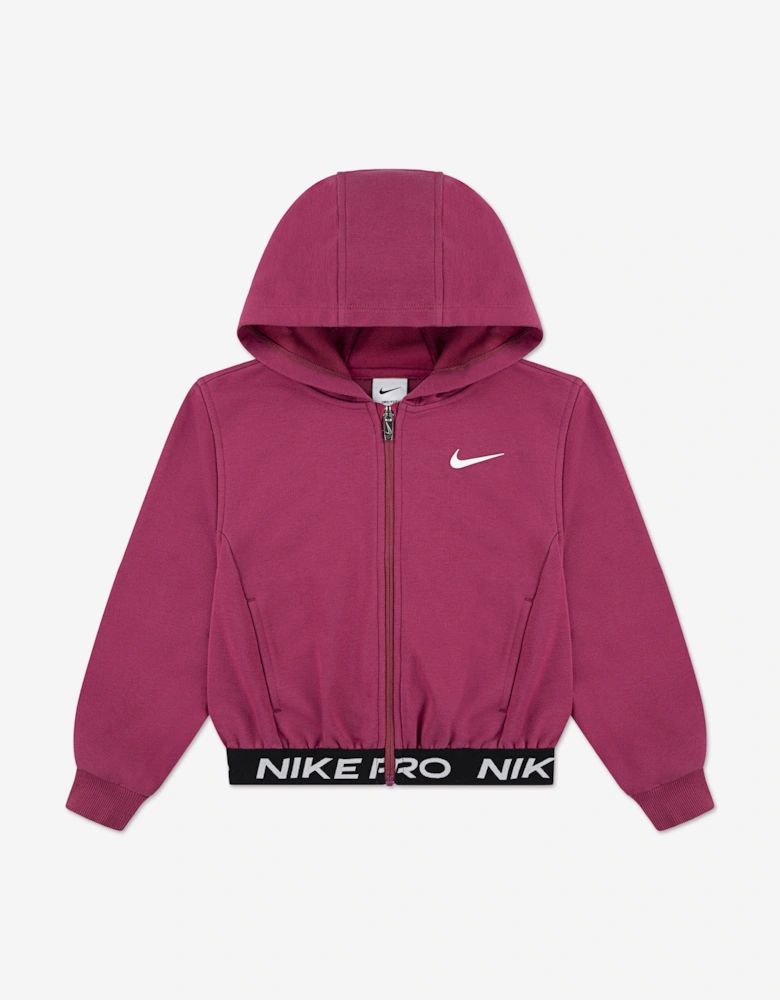 Girls NP Essentials Zip Up Top in Pink