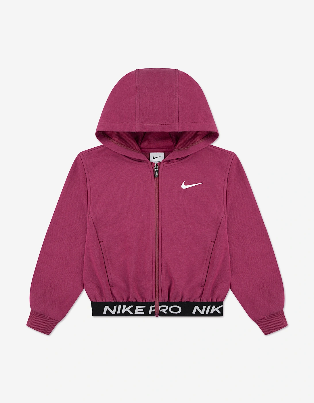 Girls NP Essentials Zip Up Top in Pink, 5 of 4