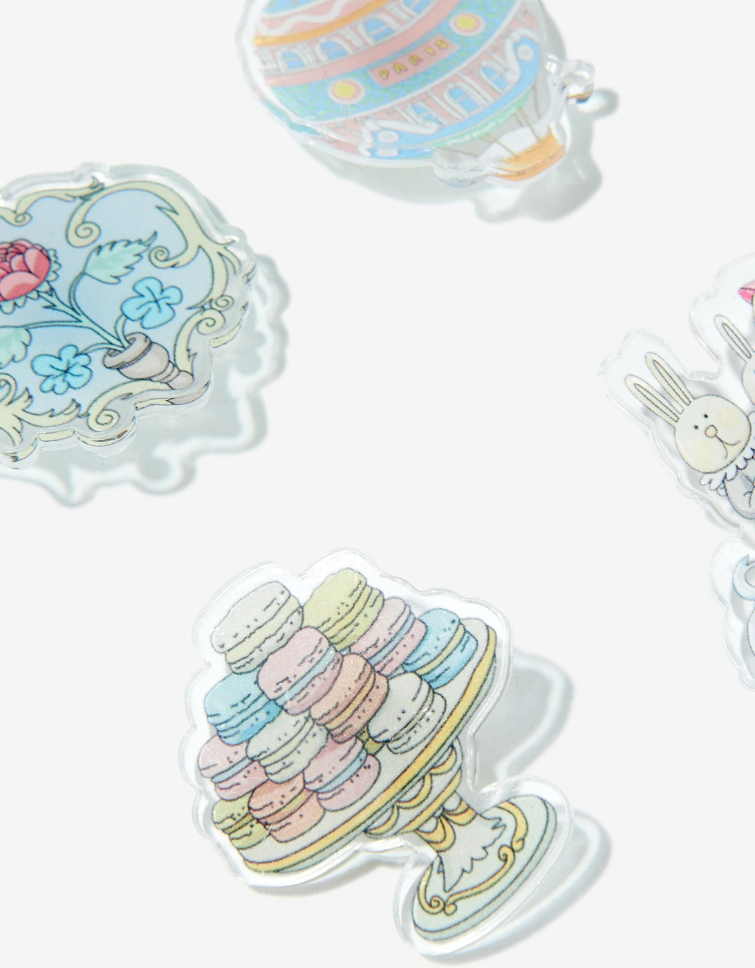 Girls Jeanne Jewels Decorative Snaps (Pack of 6) in Multicolour