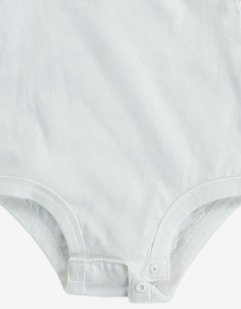 Baby Boys 3 Pack Swoosh Bodysuit Set in White