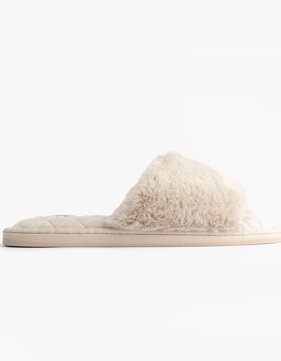 ERIN Womens Slipper Sliders Light Grey, 7 of 6