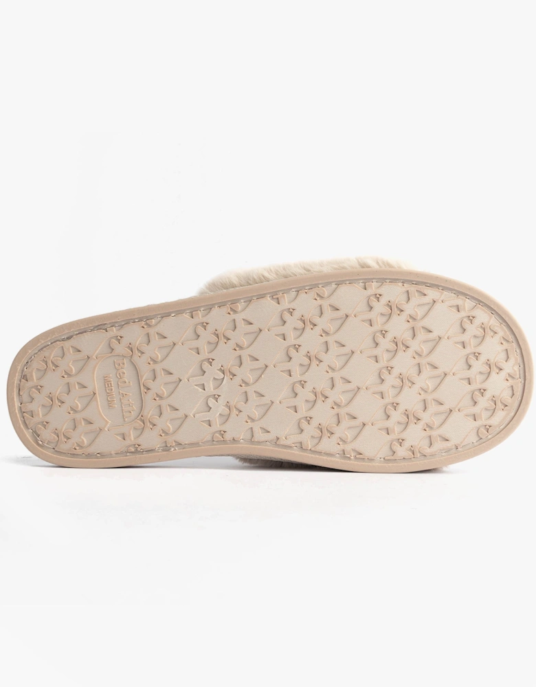 ERIN Womens Slipper Sliders Light Grey