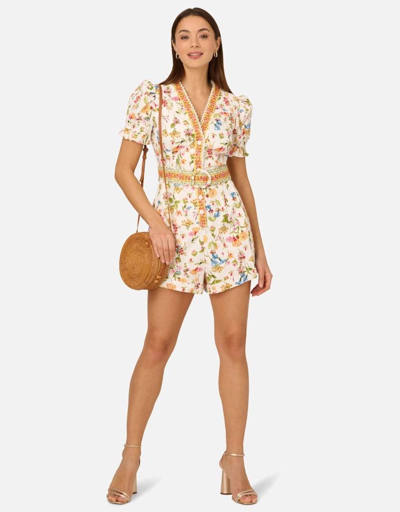 Puff Sleeve Romper