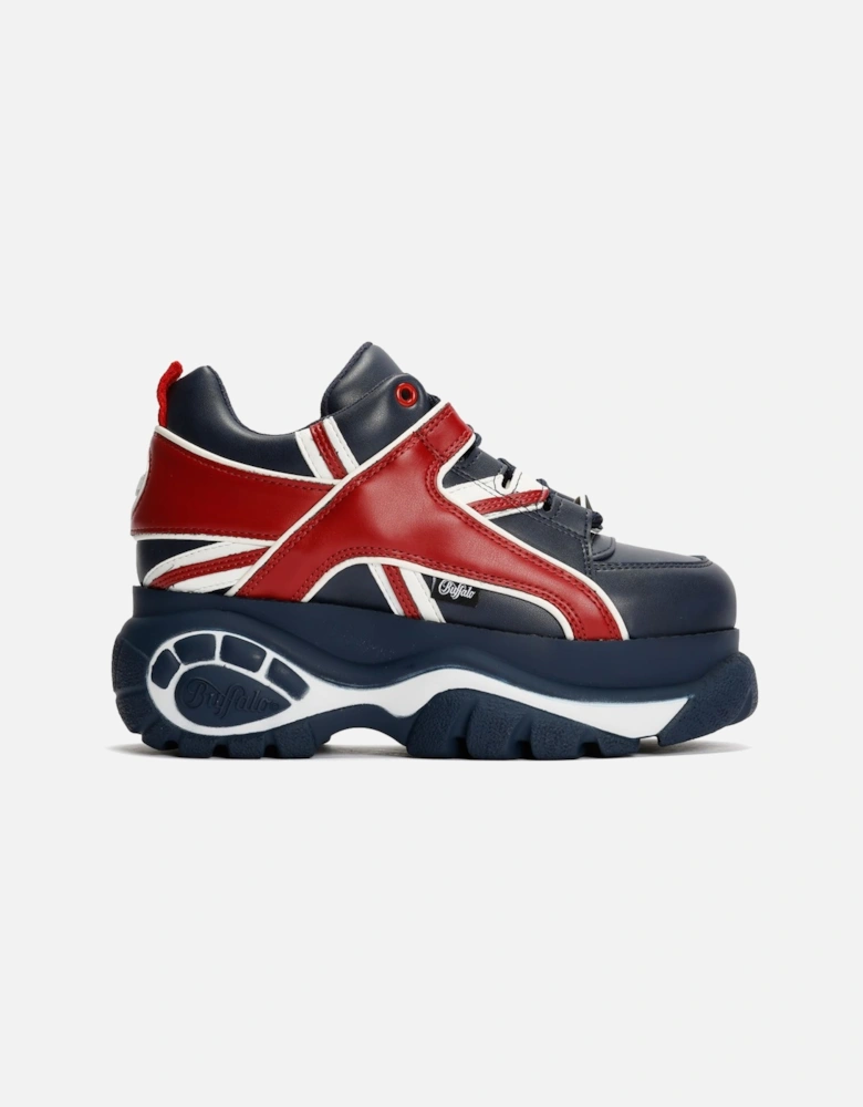 1339-14 Leather Women's Blue/Red Trainers