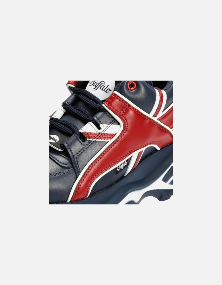 1339-14 Leather Women's Blue/Red Trainers