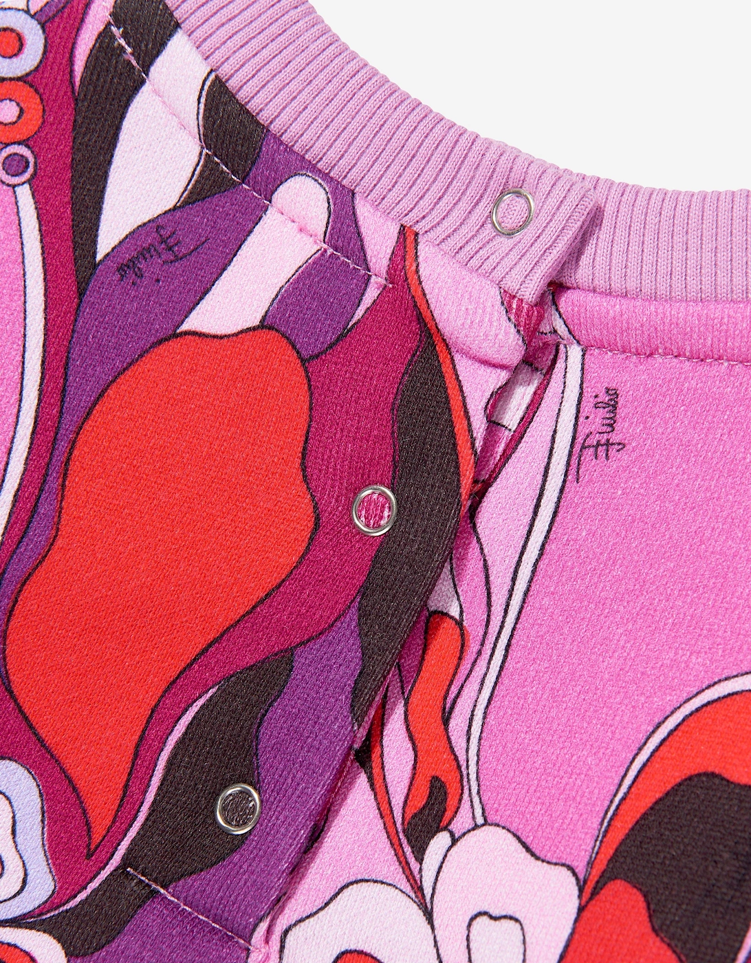 Baby Girls Orchidee Print Sweatshirt in Pink