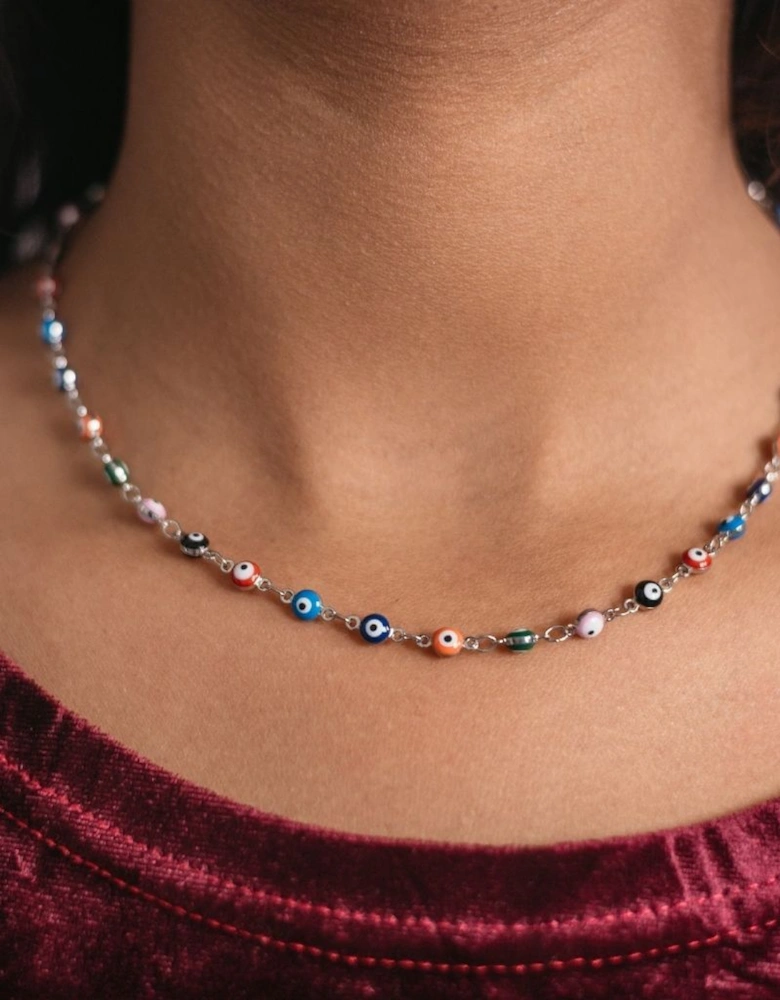 Multicolour Adjustable Evil Eye Turkish Boho Devil Eye Protection Necklace