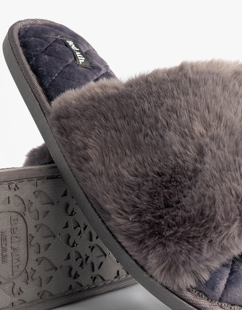 ERIN Womens Slipper Sliders Ink