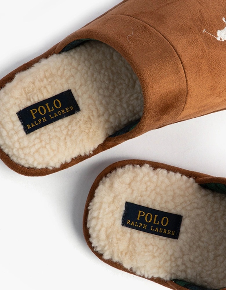 KLARENCE Mens Mule Slippers Snff/Blackwatch/Cream