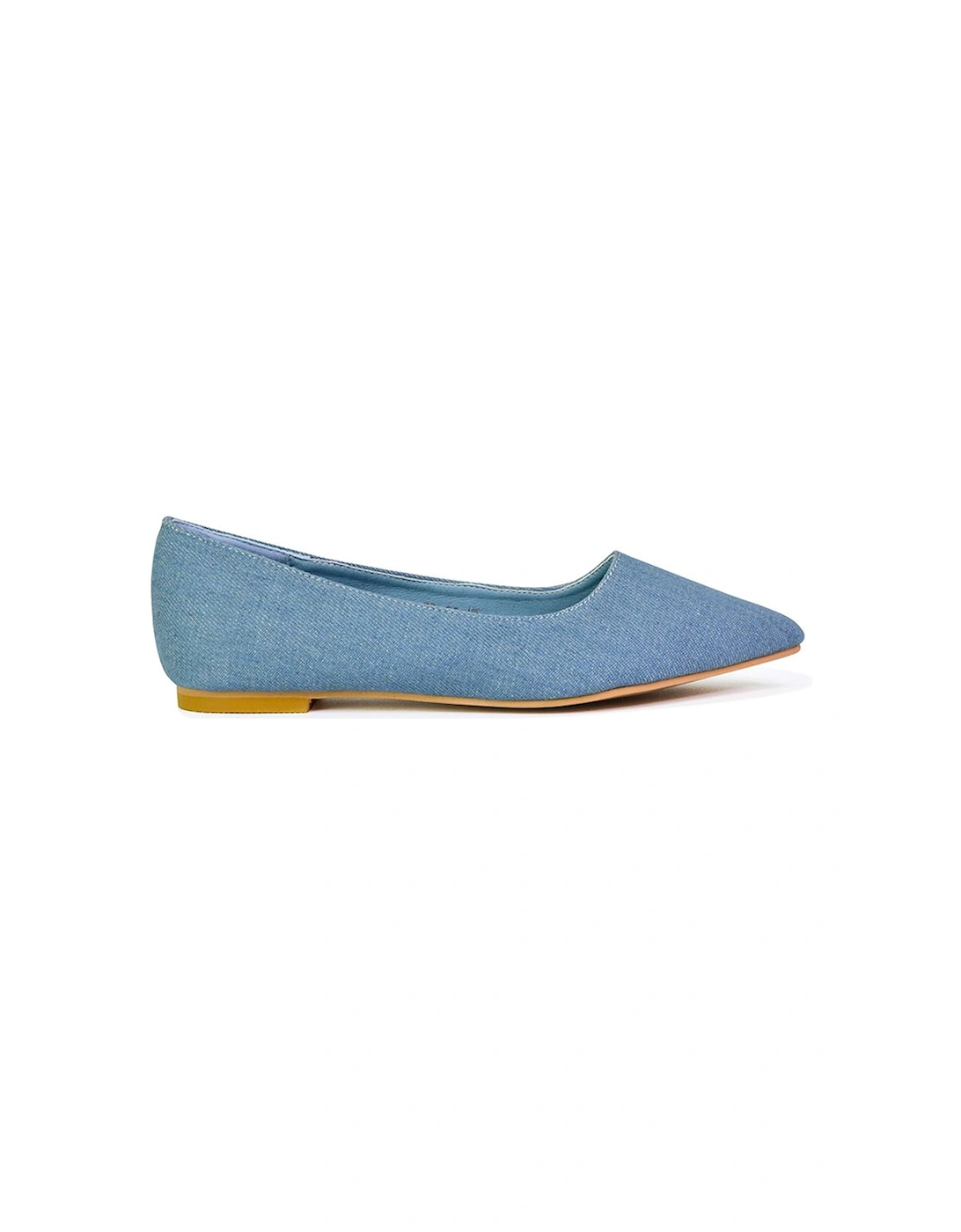 'Bubbles' Pointed Toe Slip on Flat Ballerina Pump Shoes, 2 of 1