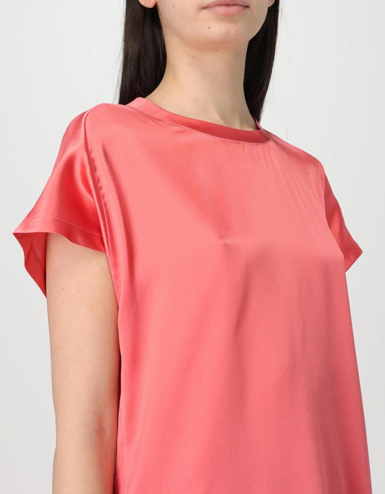 Silk Short Sleeve Blouse