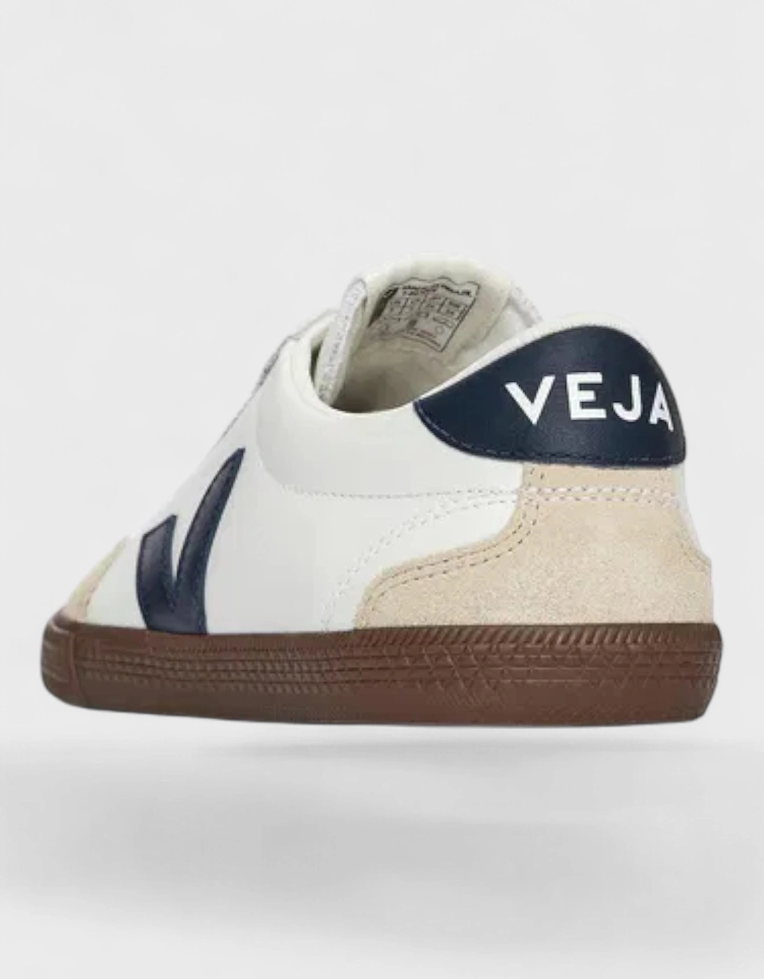 Volley Suede Trimmed Leather Trainers White