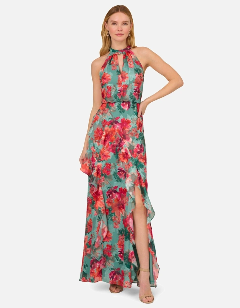 Printed Mermaid Dress