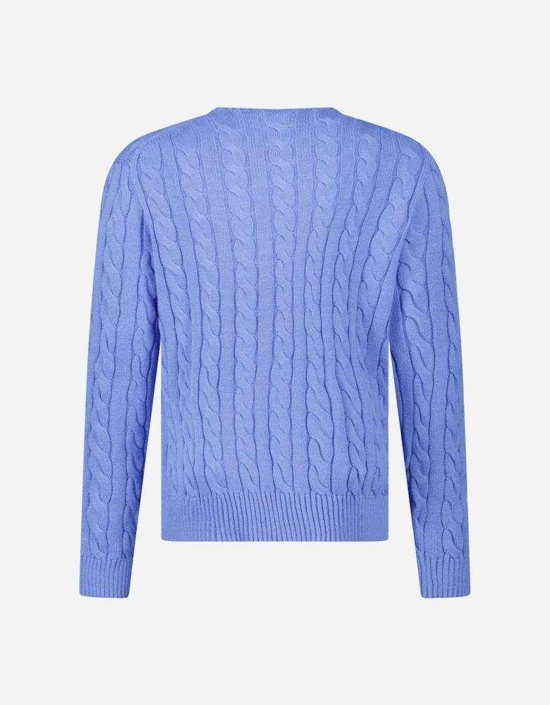 Cable Knit Sweater in Blue