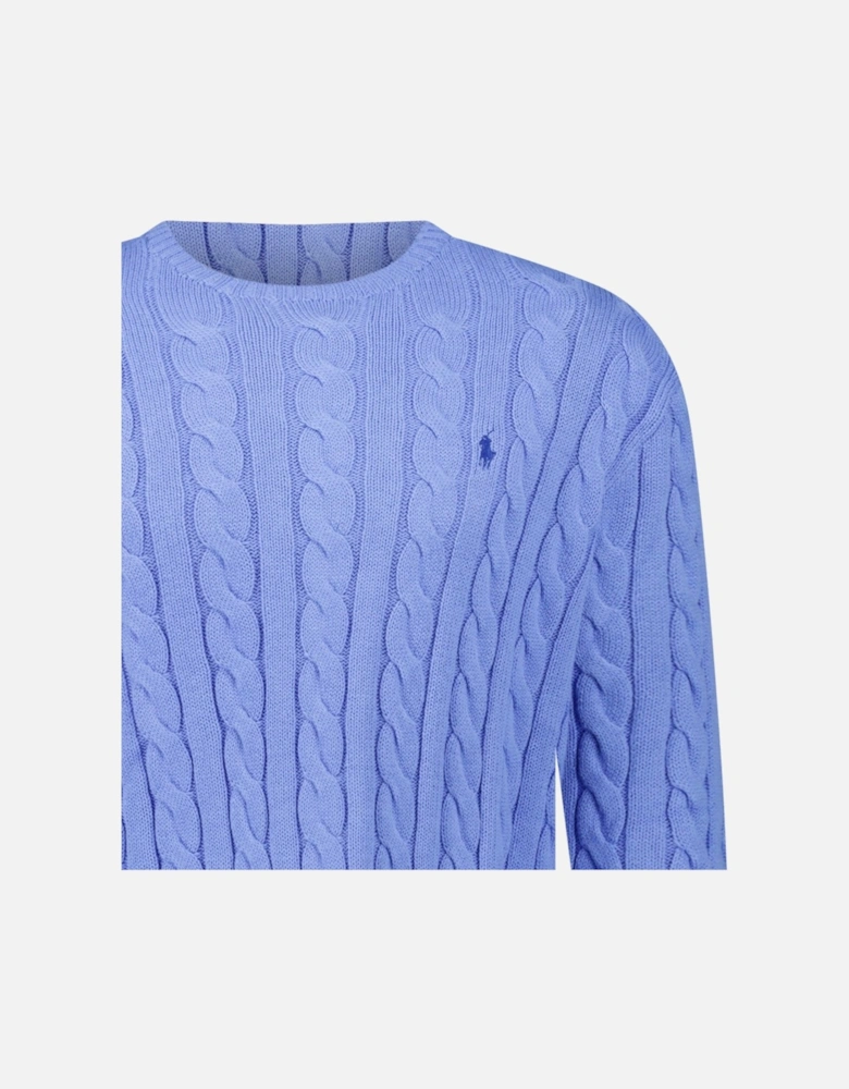 Cable Knit Sweater in Blue