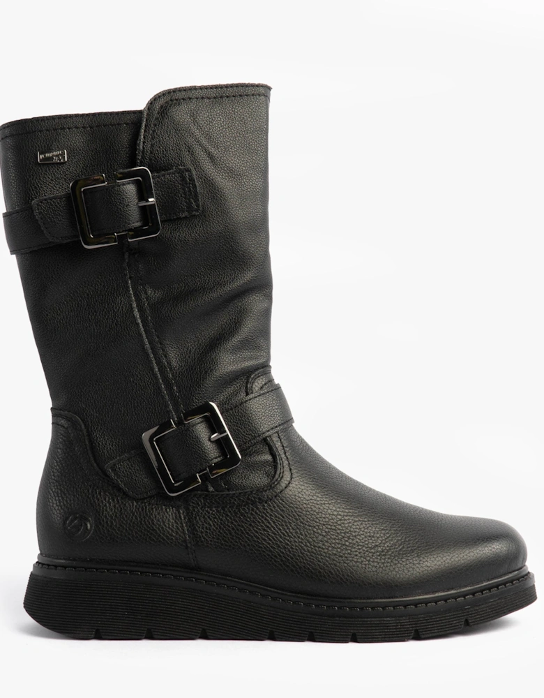 D3980-00 Womens Mid Calf Boots Black