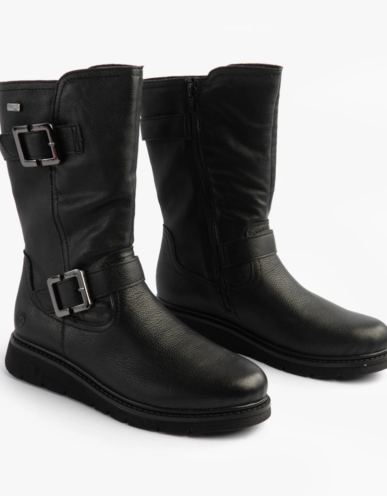 D3980-00 Womens Mid Calf Boots Black