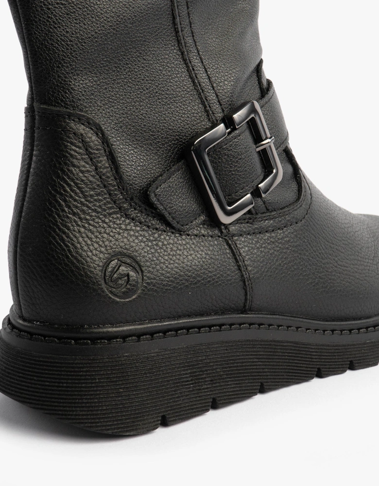 D3980-00 Womens Mid Calf Boots Black