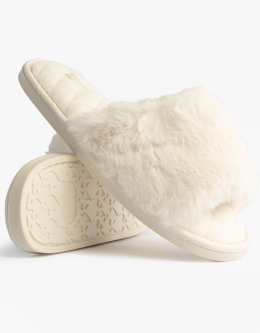 ERIN Womens Slipper Sliders Cream