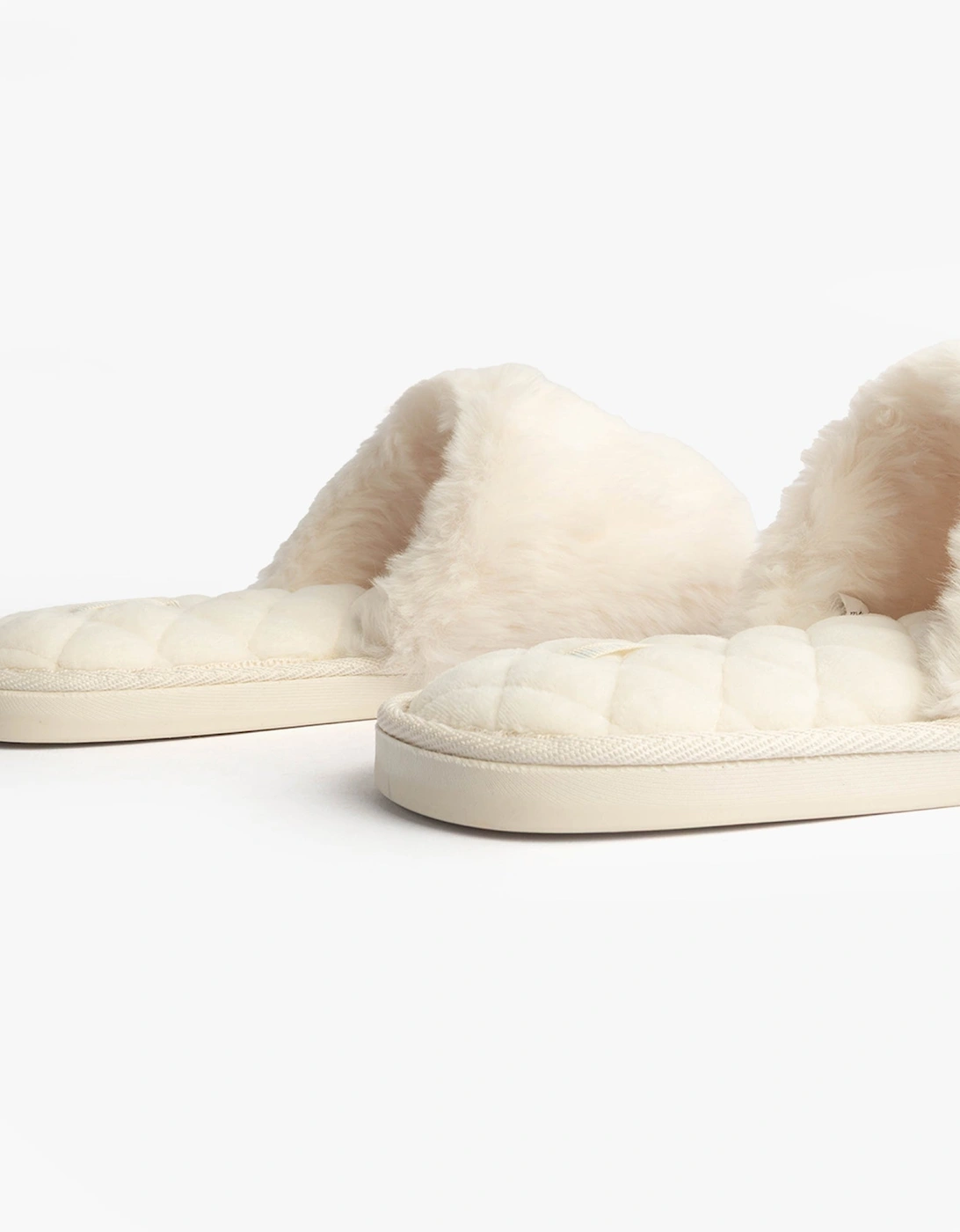 ERIN Womens Slipper Sliders Cream