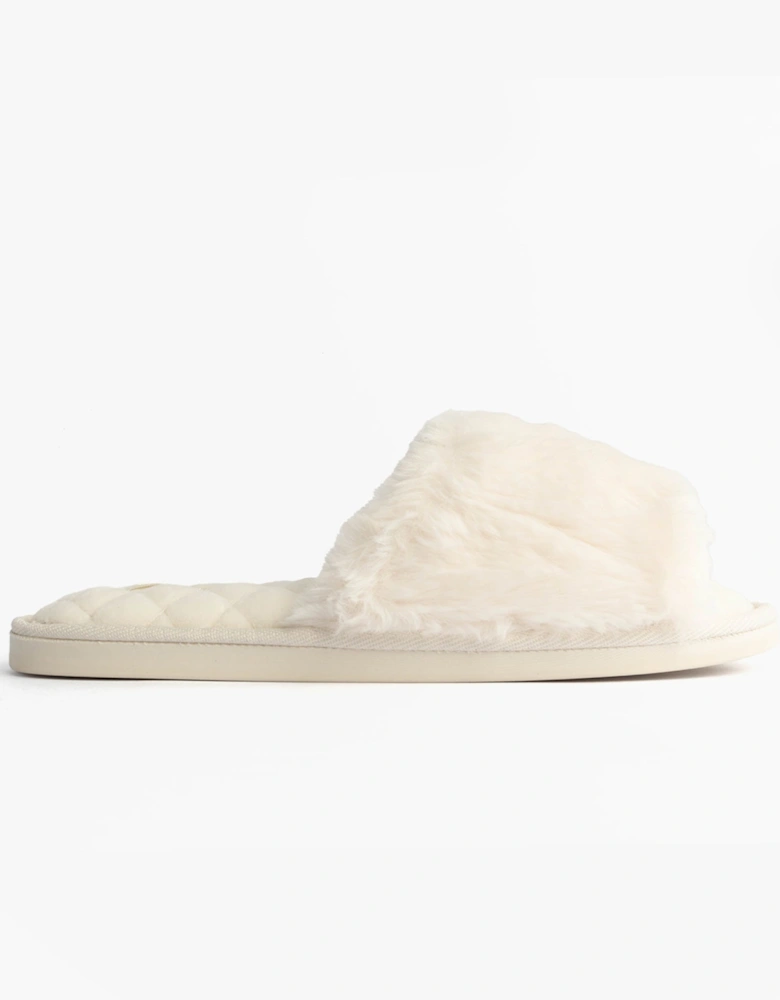 ERIN Womens Slipper Sliders Cream