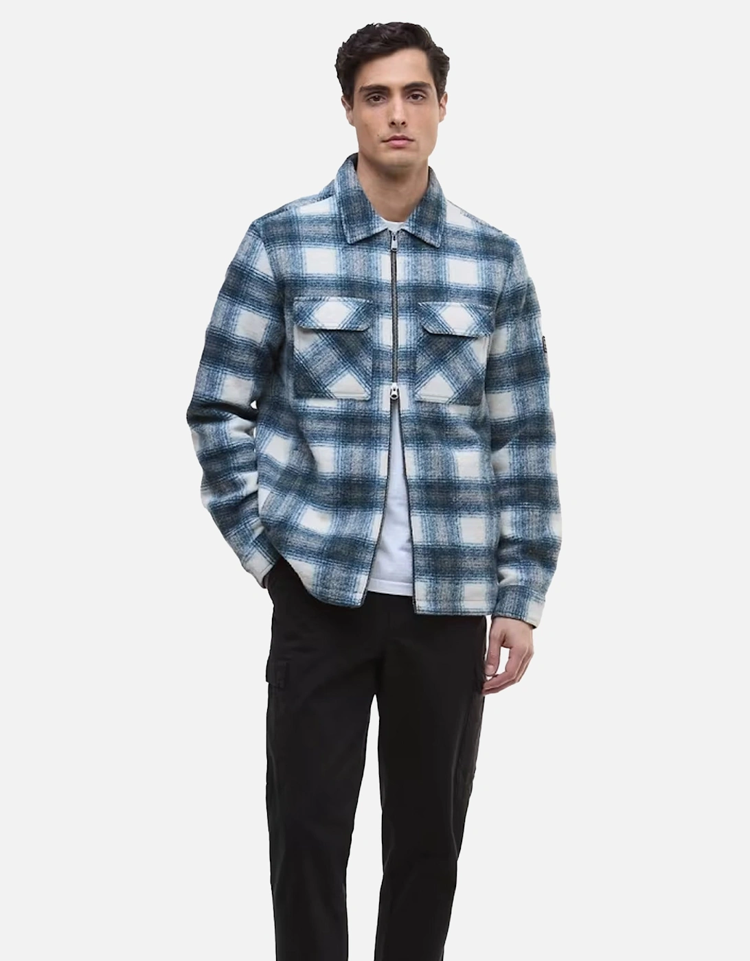 Clayton Brushed Overshirt Shaded Emerald