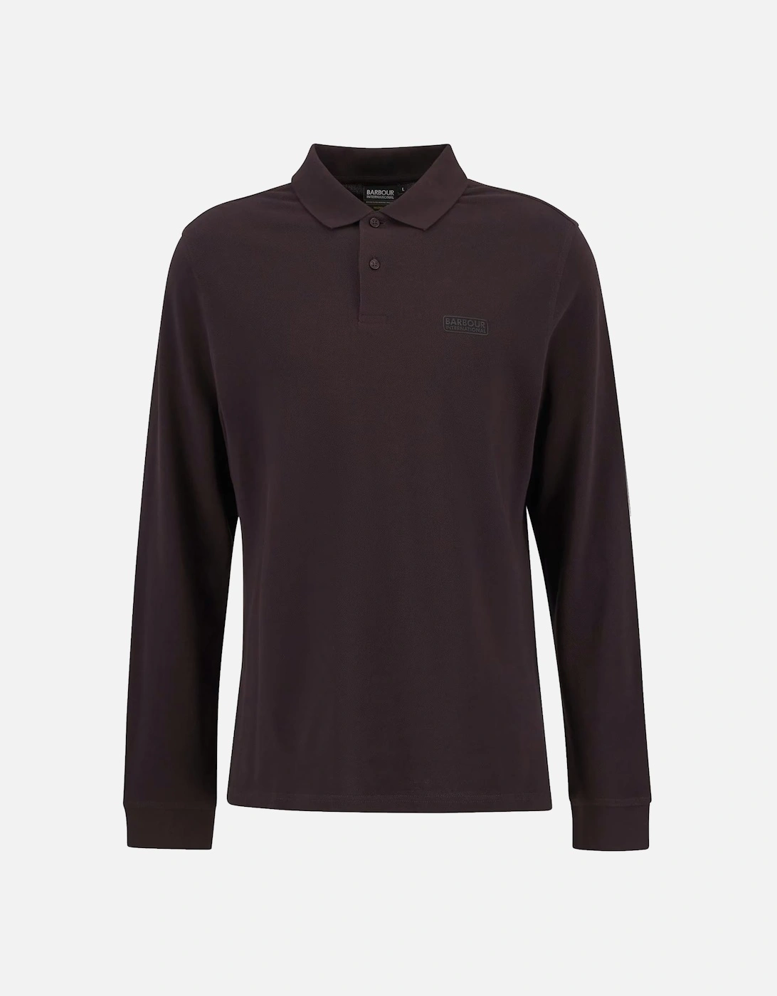 Long Sleeve Essential Polo Shirt Java Red, 5 of 4