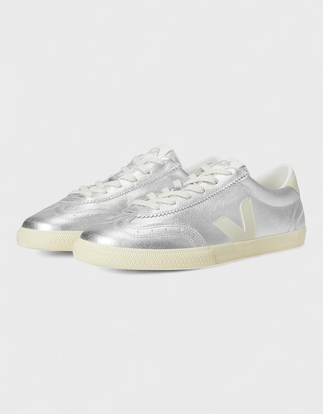 Volley Leather Silver Pierre Sneakers