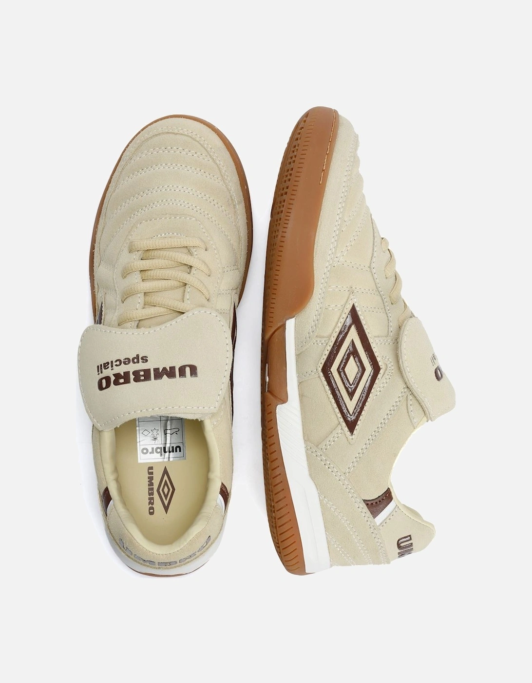 Speciali TR Suede Cream/Dark Brown/White Trainers