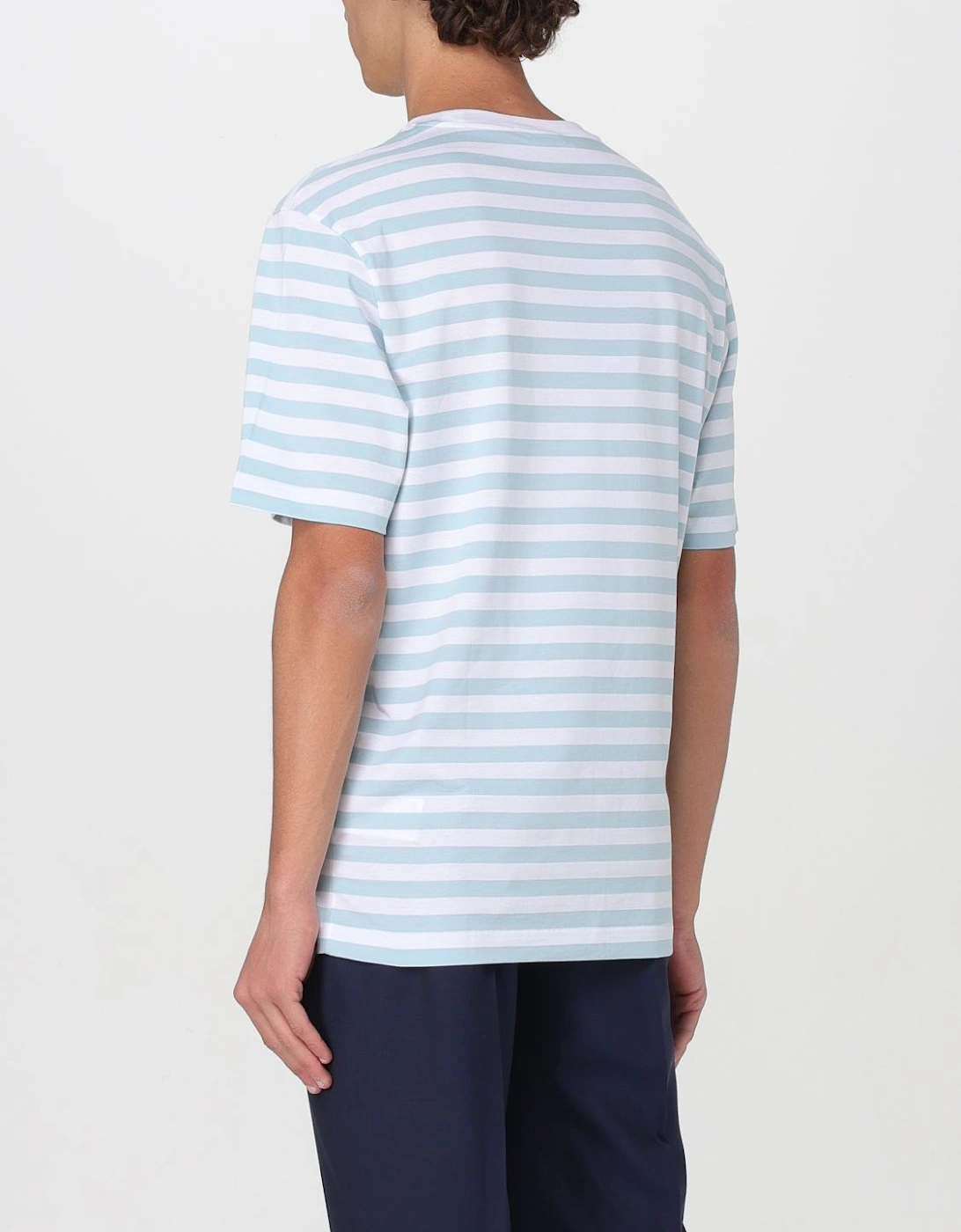 Striped Short Sleeve Crew Neck Tee