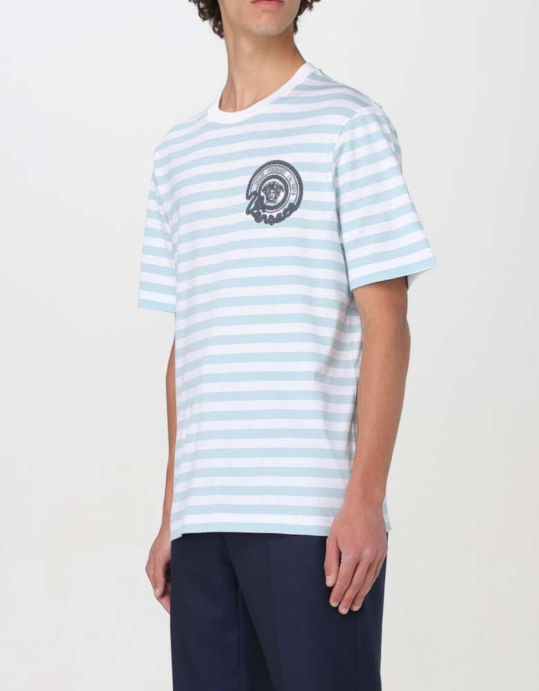 Striped Short Sleeve Crew Neck Tee