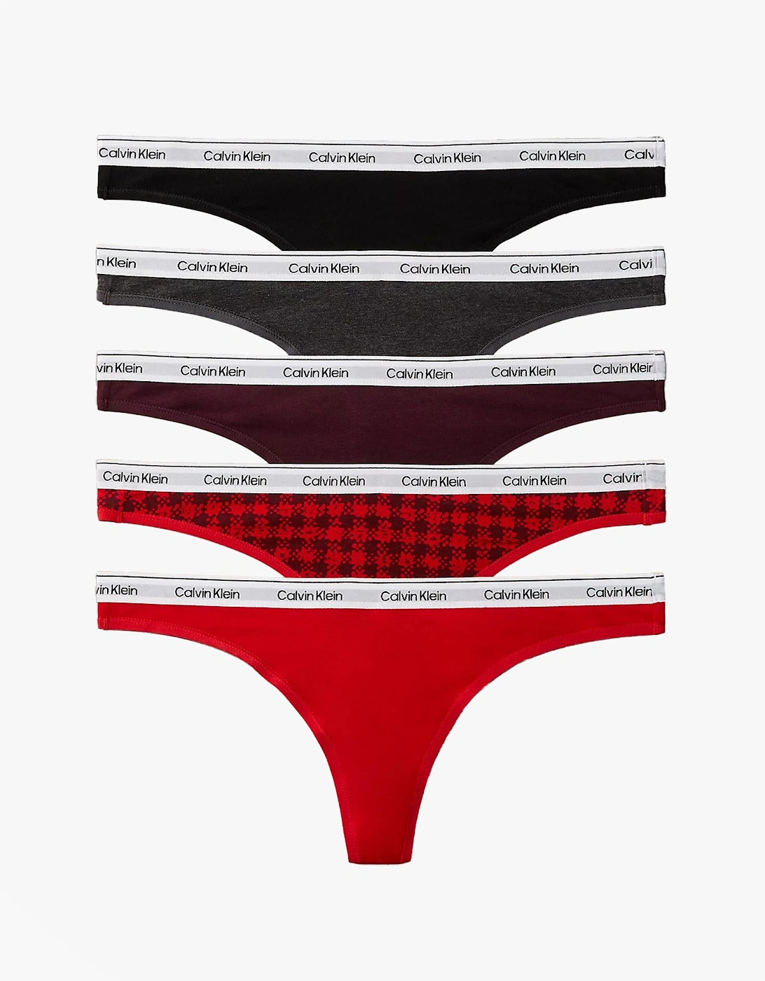 THONG 5 PACK Womens Thong Multicoloured, 5 of 4