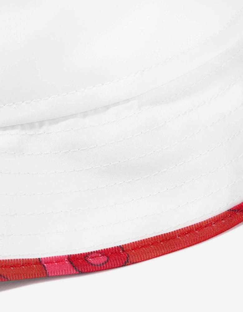 Girls Logo Bucket Hat in Ivory