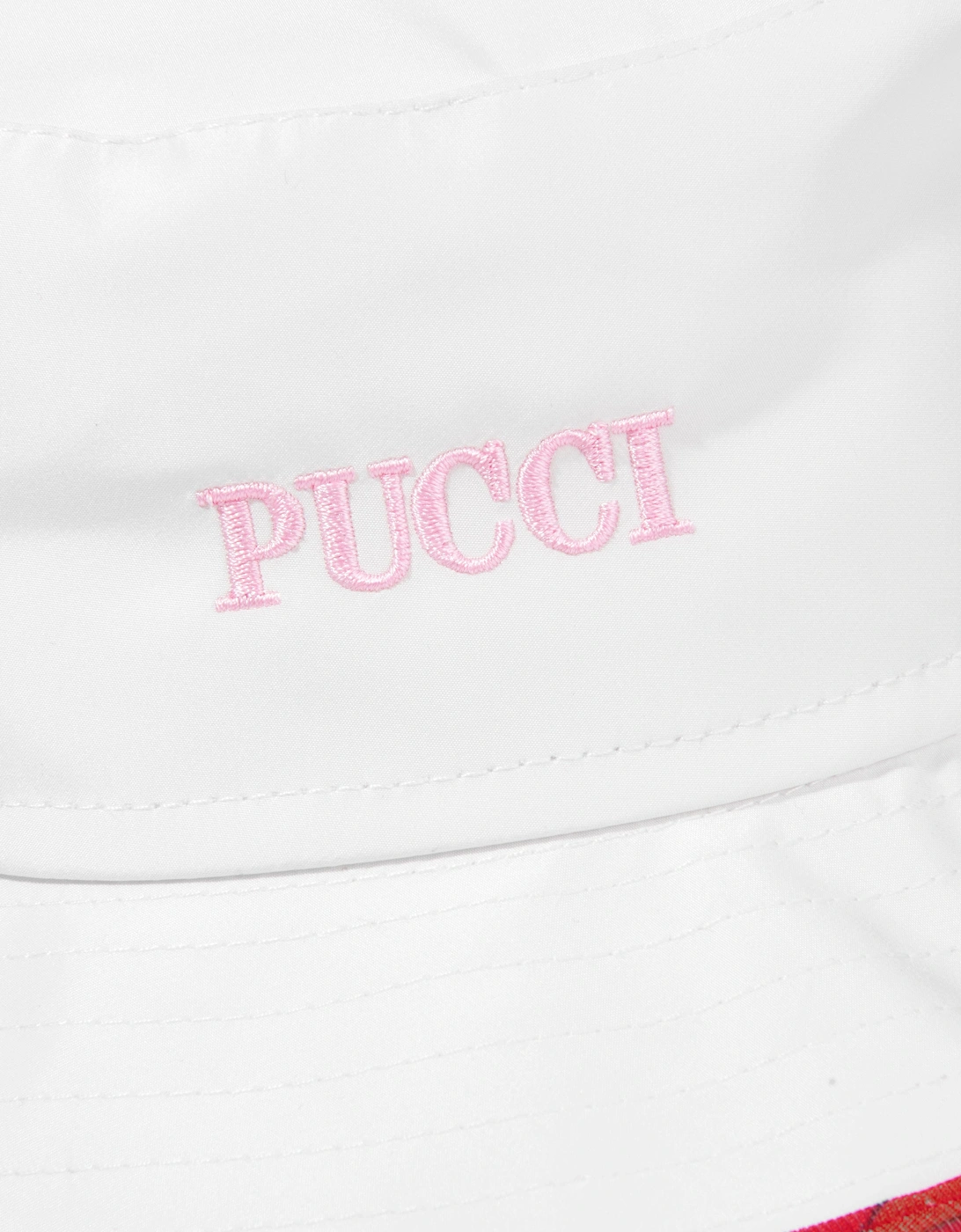 Girls Logo Bucket Hat in Ivory