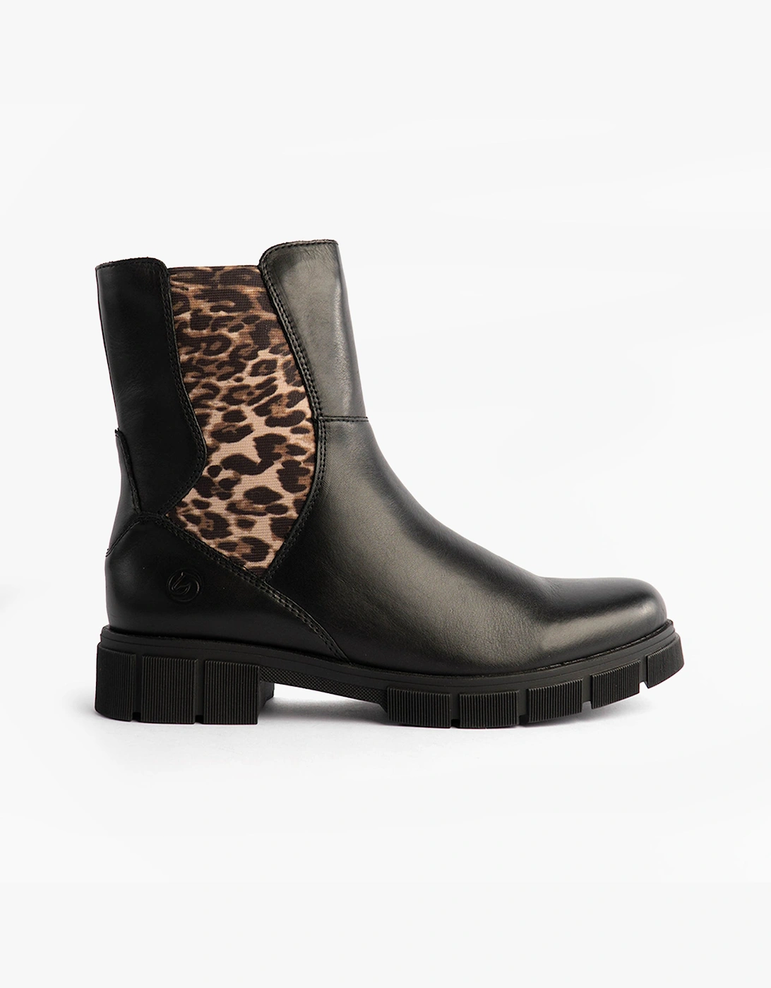 Women's Remonte D2S70-03 Womens Side Zip Chelsea Boots Black - Size: 6.5