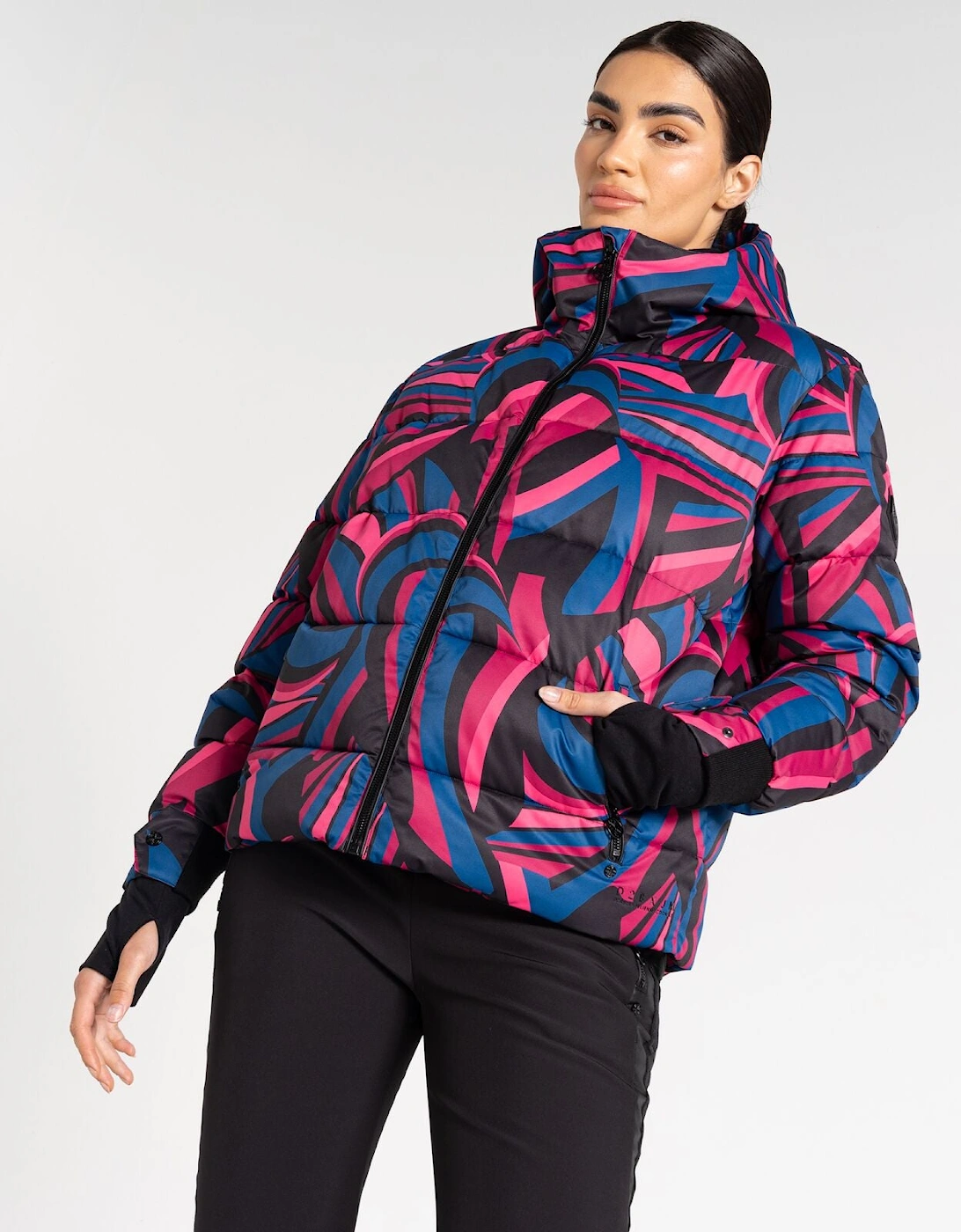 Womens Showcase Baffled Ski Jacket, 2 of 1