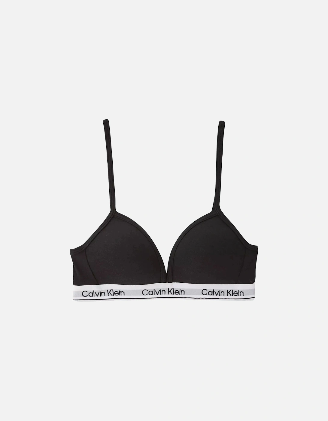 Girls 2-Pack Modern Cotton Triangle Bras, Black, 3 of 2