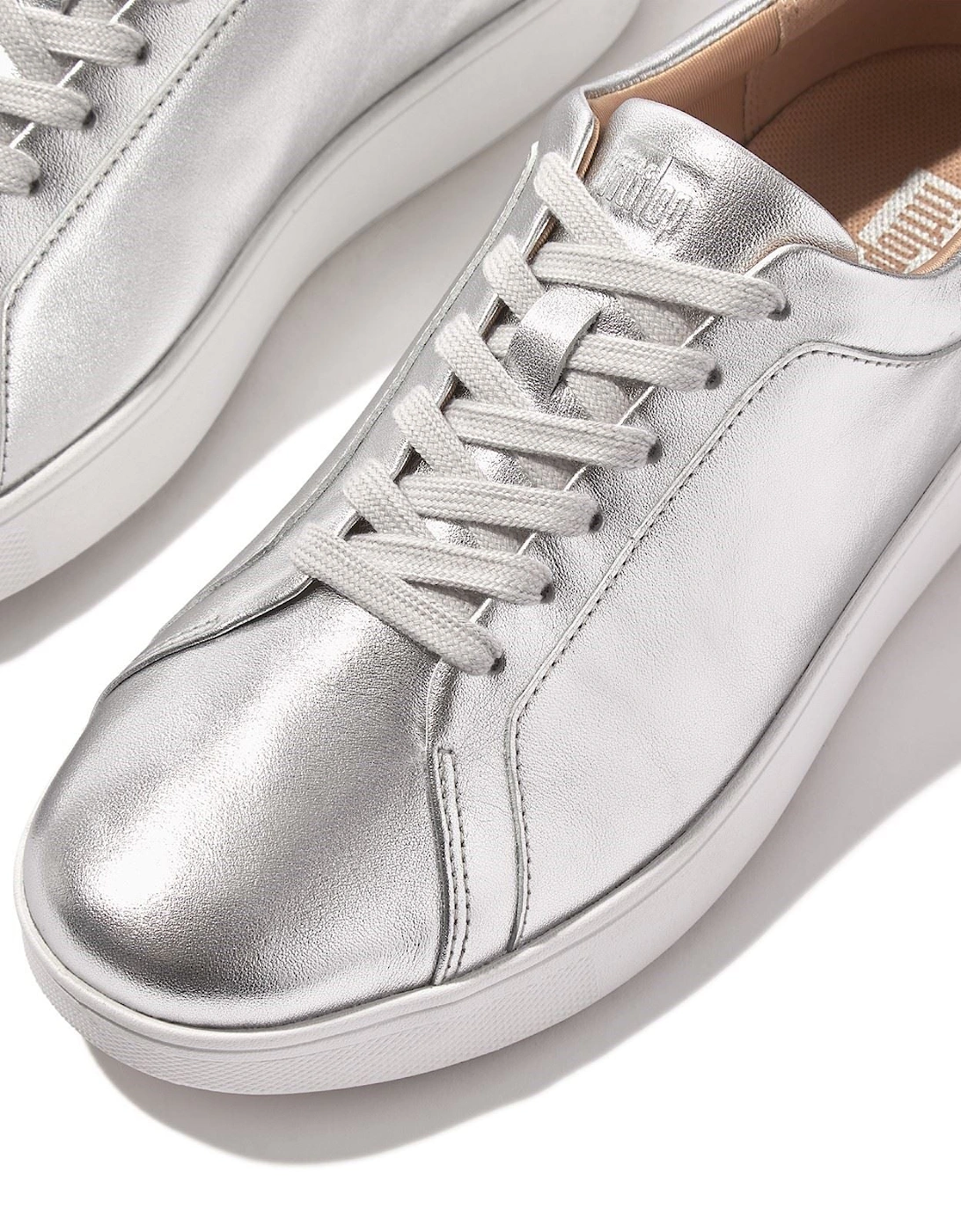 Rally Leather Women's Silver Trainers