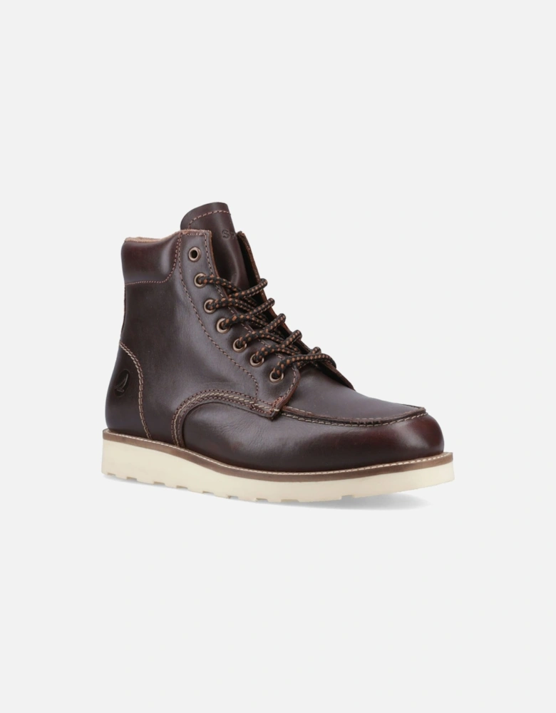 Sperry Boston Leather Men's Chocolate Ankle Boots