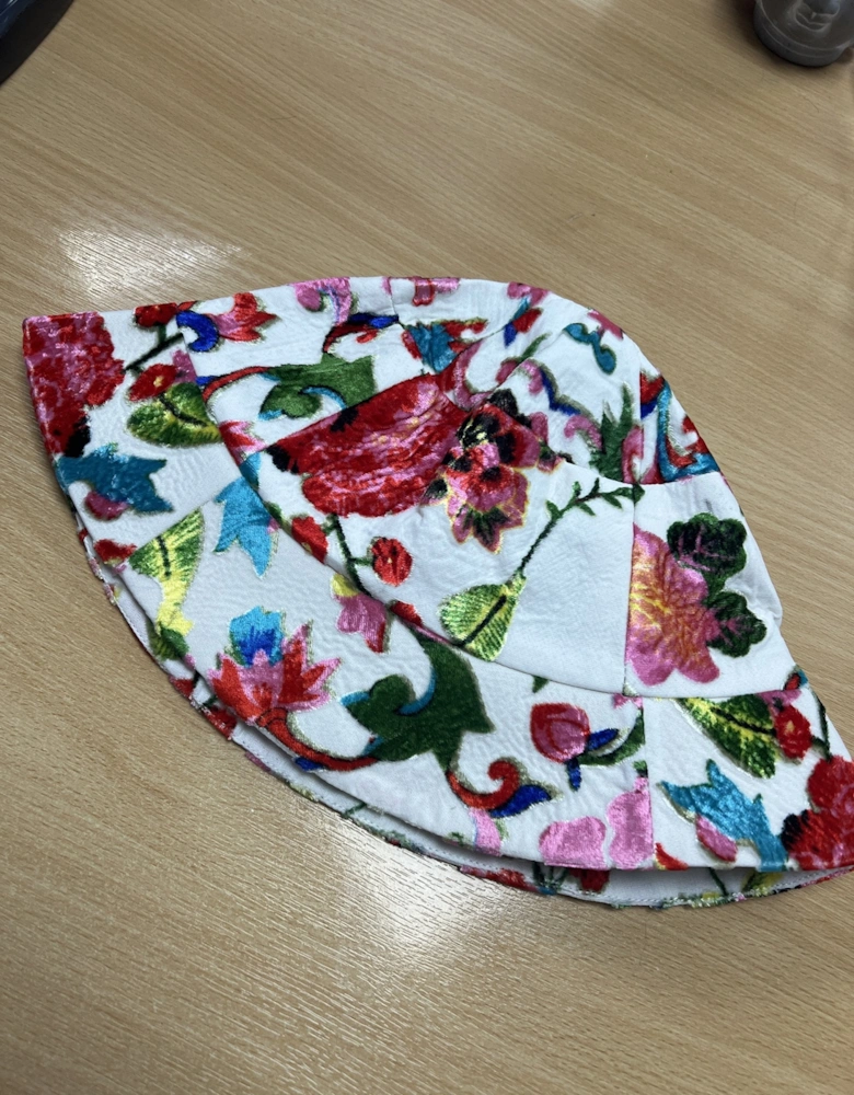 Hand Painted Silk Devore Hat