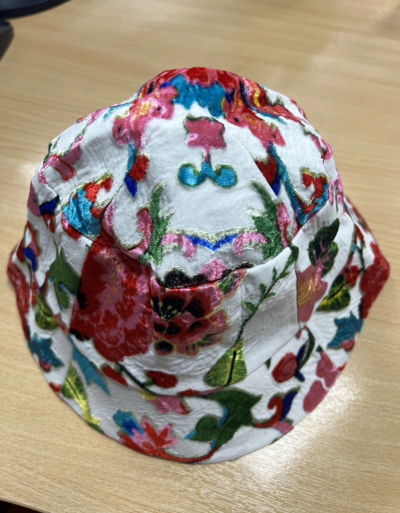 Hand Painted Silk Devore Hat