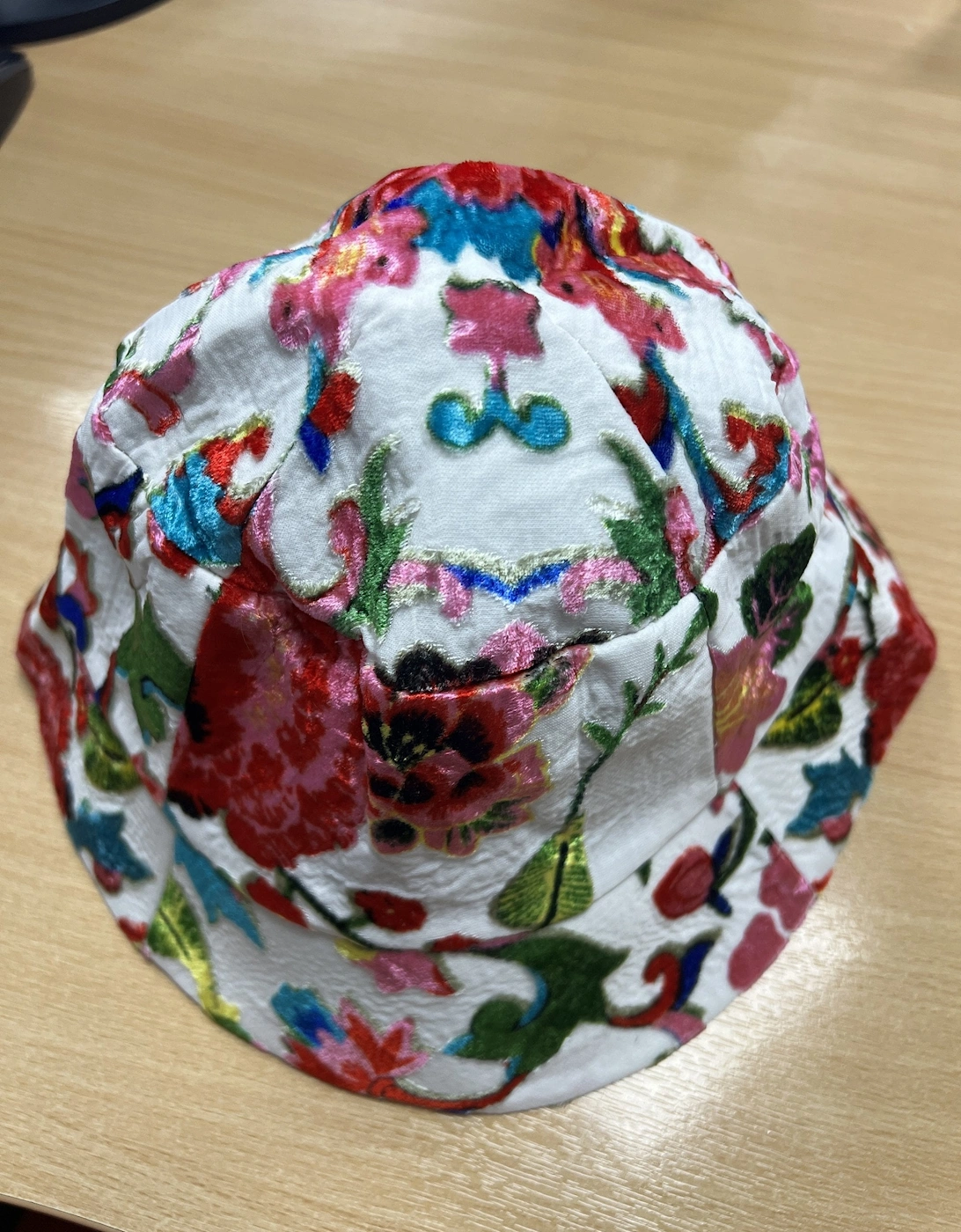 Hand Painted Silk Devore Hat