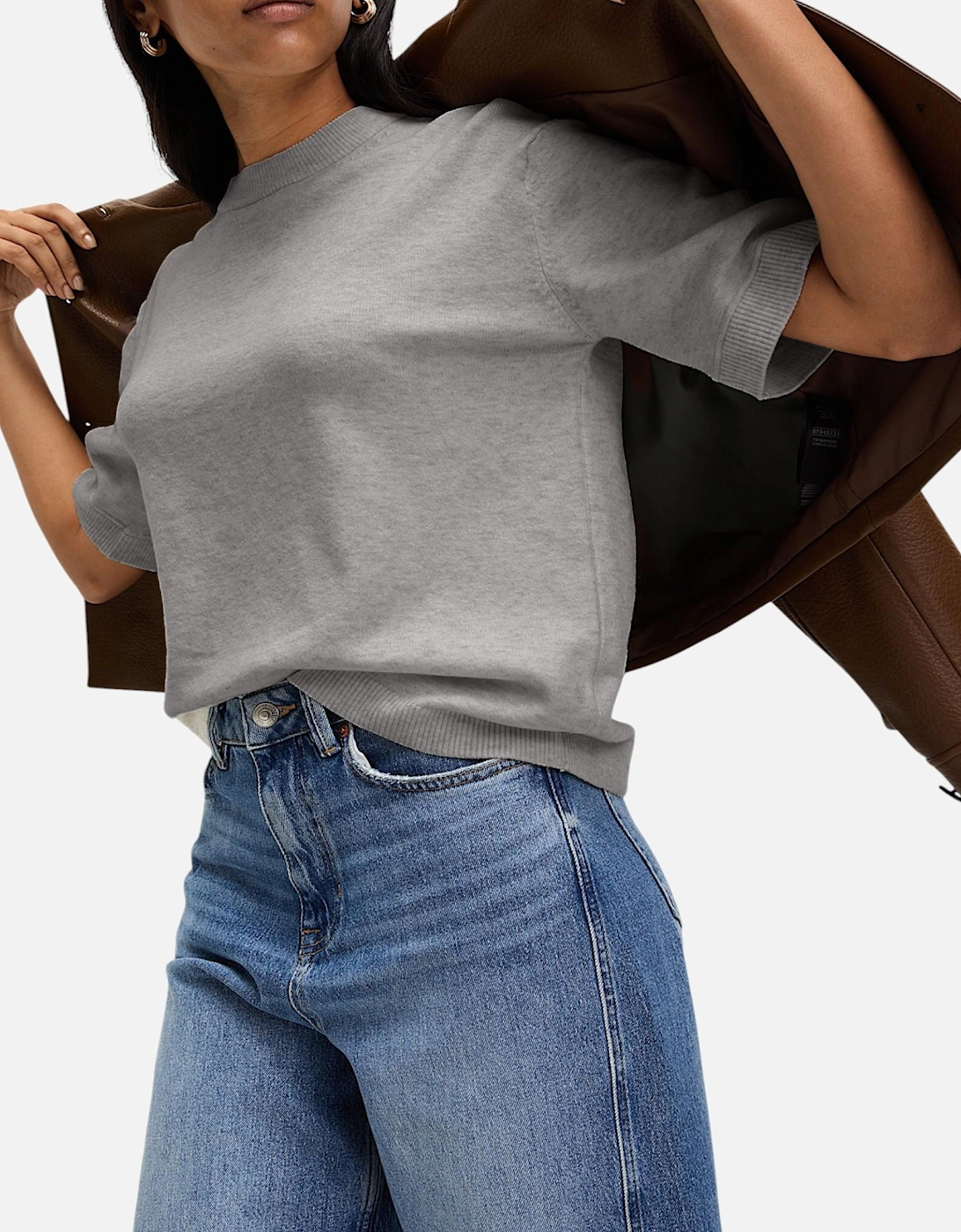 M and S Womens Air Yarn Jumper Crew Neck Tops