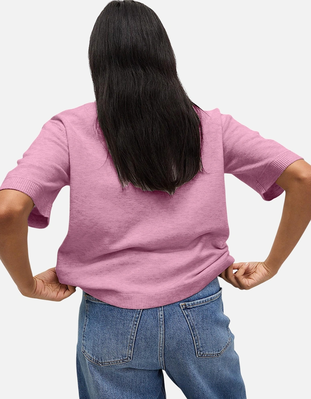 M and S Womens Air Yarn Jumper Crew Neck Tops