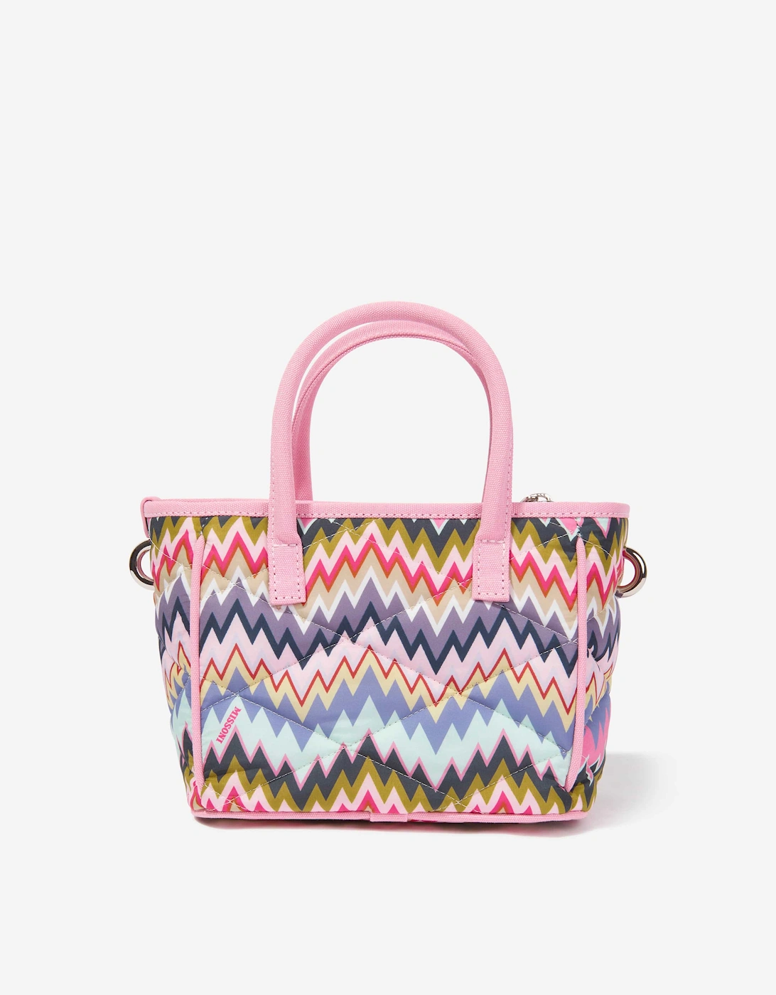 Girls Zigzag Tote Bag in Multicolour (24cm)