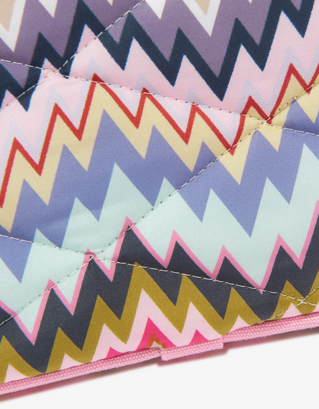 Girls Zigzag Tote Bag in Multicolour (24cm)