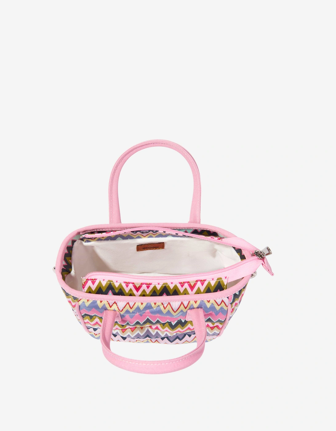 Girls Zigzag Tote Bag in Multicolour (24cm)