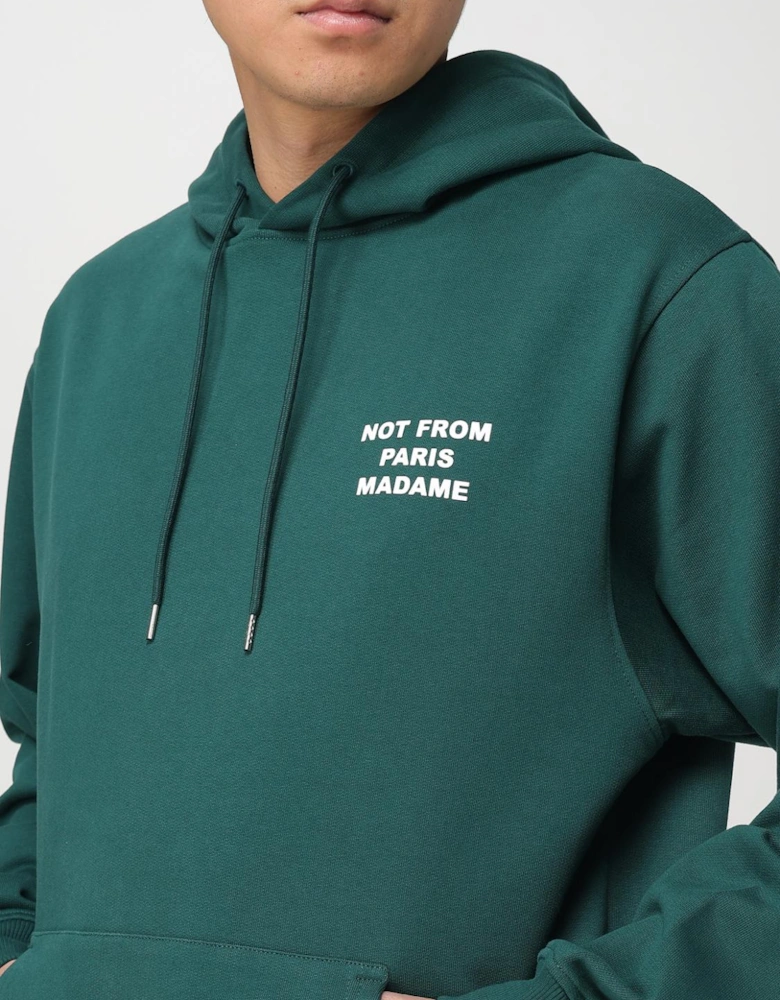 Comfortable Cotton Blend Fleece Pullover Hoodie with Front Pouch Pocket