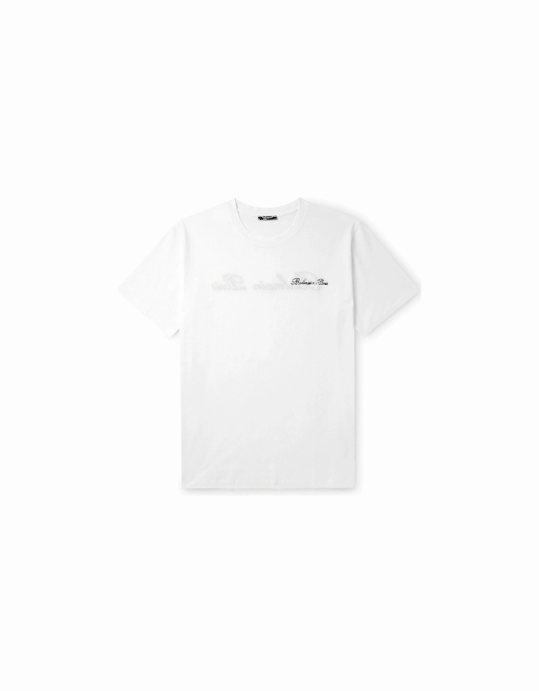Logo Embroidered Loose Fit T-Shirt in White, 6 of 5
