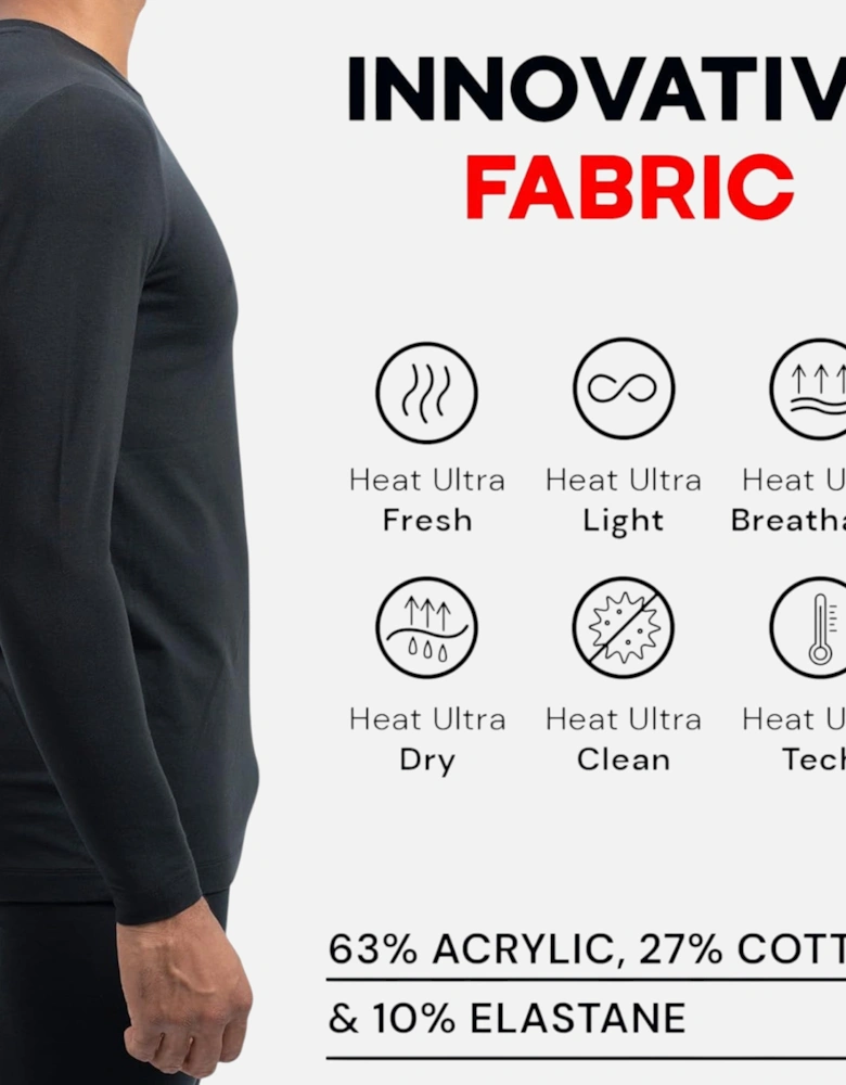 Mens Thermal Long Sleeve Crew Neck Top